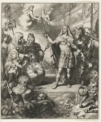 Allegorisches Porträt von Karl II. von Spanien