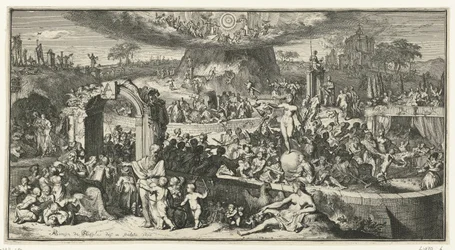 Allegorische Darstellung mit Tabula Cebetis