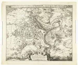 Bombardierung von Luxemburg durch Marschall de Créquy, 1684