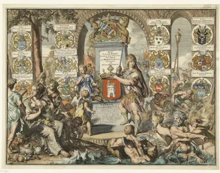 Titelblatt Caartboeck van Voorne, 1701