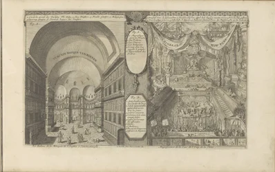 Türkische Moschee in Konstantinopel; Kaiserlicher Hof in China (Les Indes Orientales et Occidentales)