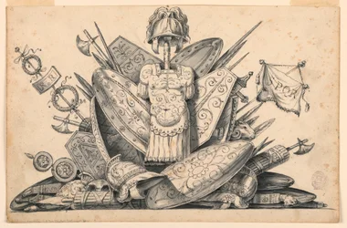 Trophäe von Waffen, 1830–1850