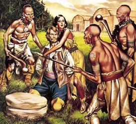 Captain John Smith und Pocahontas