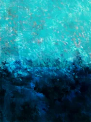 Tiefblaue Abstraktion