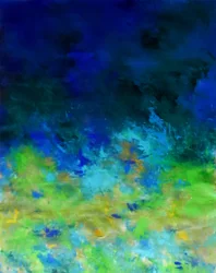 Lebendige abstrakte Landschaft