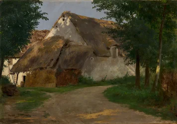 Der Bauernhof am Waldeingang, 1860-1880
