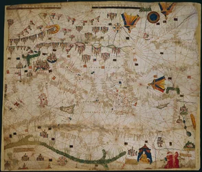 Seekarte des Mittelmeers und des Schwarzen Meeres, 1440er