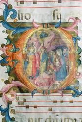 Corale / Graduale Nr. 5, Historisierte Initiale 
