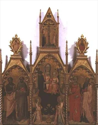 Madonna und Kind auf dem Thron mit Heiligen