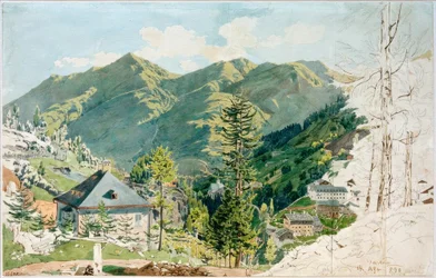 Ansicht von Gastein mit Gamskarkogel
