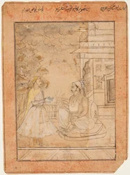 Raja Anup Singh r. 1669-98 empfängt einen Höfling, ca. 1690