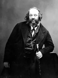 Porträt von Michail Bakunin (1814 - 1876), russischer anarchistischer Revolutionär (1814 - 1876). Fotografie