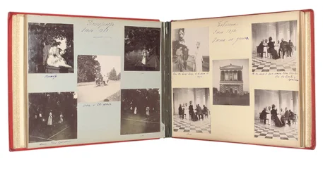 Die russische kaiserliche Familie, Seite aus einem Fotoalbum, ca. 1897-99