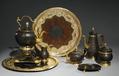 Tee- und Kaffeeservice, wahrscheinlich von der Demidoff-Werkstatt, die Ural, ca. 1770