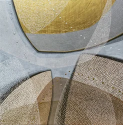 Abstrakte Goldene Kurven
