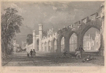 Der Palast des Bischofs von Durham, in Bishop Auckland; Seite 96 (Band Eins)