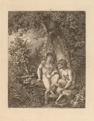 Zwei Satyrn im Wald, 1777