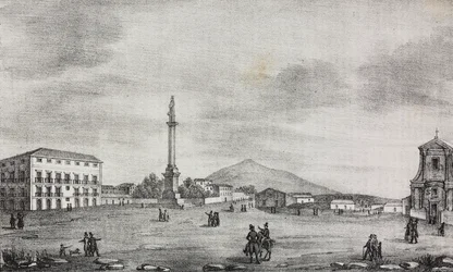 Platz der Statue in Catania, Sizilien, Italien