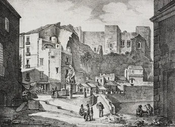 Ansicht der Piazza della Fontana dell
