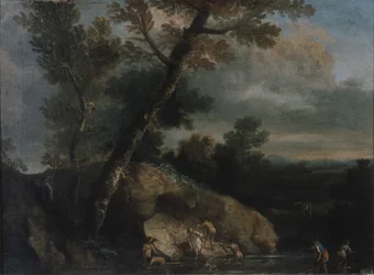 Meereslandschaft mit Räubern