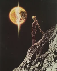 Kosmische Figur Blick