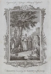 Berinus bekehrt die Sachsen zum Christentum