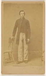 Unbekannter konföderierter Soldat, stehend