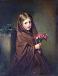 Ein Londoner Blumenmädchen