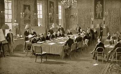 Unterzeichnung des Vertrags von London, 1913