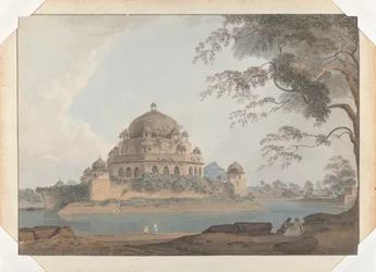 Ansicht des Grabmals von Shershah in Sasaram in Bihar