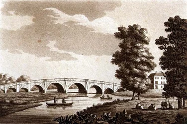 Walton Bridge, Surrey, Illustration aus 