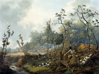 Schnepfenjagd, gestochen von H. C. Pyall