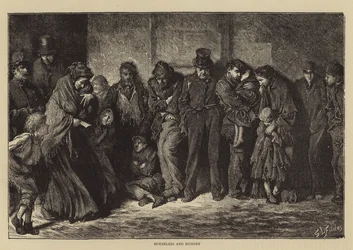 Obdachlos und hungrig