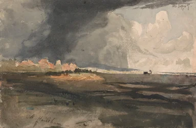 In Hailsham, Sussex: ein Sturm zieht auf