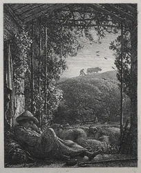 Der schlafende Hirte