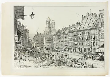 München, aus Faksimiles von Skizzen aus Flandern und Deutschland