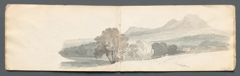 Skizzenbuch: Eildon Hills, 1814