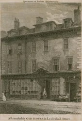 Residenz in der Leadenhall Street, London, von Nicholas Bentley, auch bekannt als Dirty Dick
