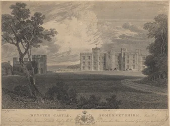 Südwestansicht von Dunster Castle, Somersetshire