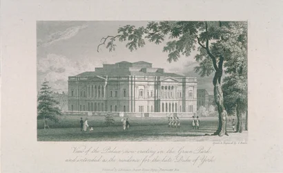 Ansicht von York House und Green Park, ca. 1800