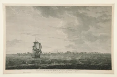 Ansicht von Charles-town, der Hauptstadt von South Carolina