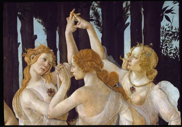 Der Frühling. Detail mit den drei Grazien