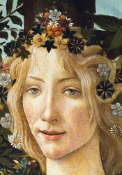 Das Gesicht der Flora, Detail aus der Allegorie des Frühlings, um 1477-1482