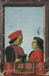 Federico Montefeltro und Cristofo Landino 15. Jahrhundert