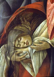 Beweinung des toten Christus, Detail der Maria Magdalena, 1490-1500, Detail von 44244