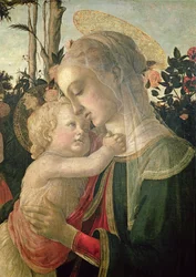 Madonna mit Kind und dem heiligen Johannes dem Täufer, Detail der Madonna mit Kind