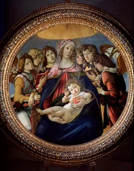 Jungfrau und Kind und sechs Engel, genannt Madonna della Melagrana oder Melograno