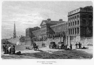 St. Lukes Hospital, Old Street, Finsbury, London, 1815