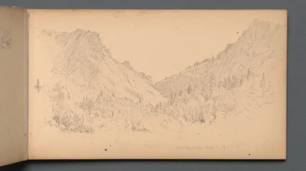 Skizzenbuch, Seite 18: "Dixville Notch, 4. Sept. 89"