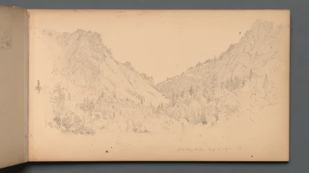 Skizzenbuch, Seite 18: Dixville Notch, 4. Sept., 1859
